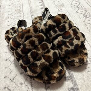 Fluff Yea UGG Leopard Slide